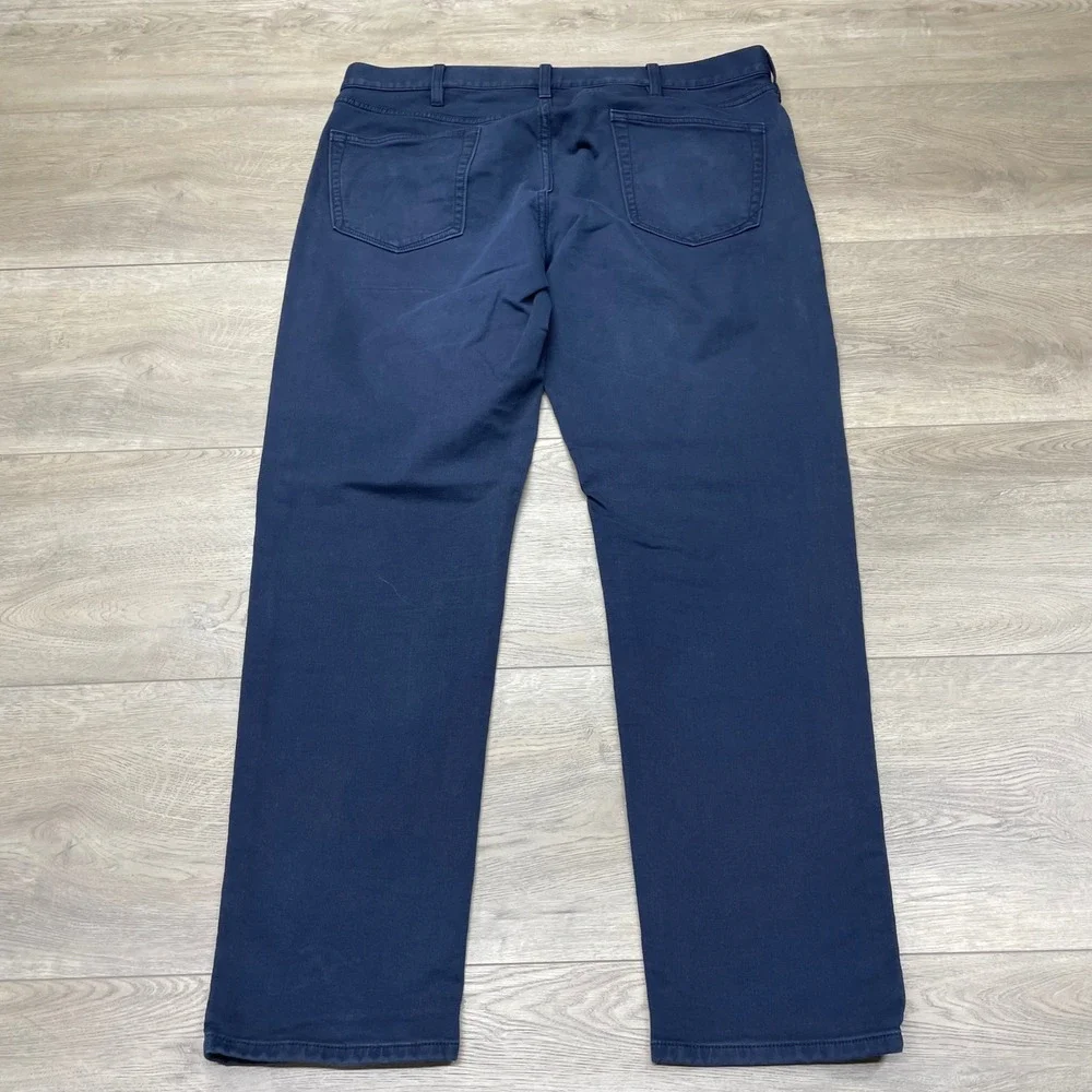 Banana Republic Traveler Pants Mens 38x32 Navy Athletic Tapered Fit 360745-00